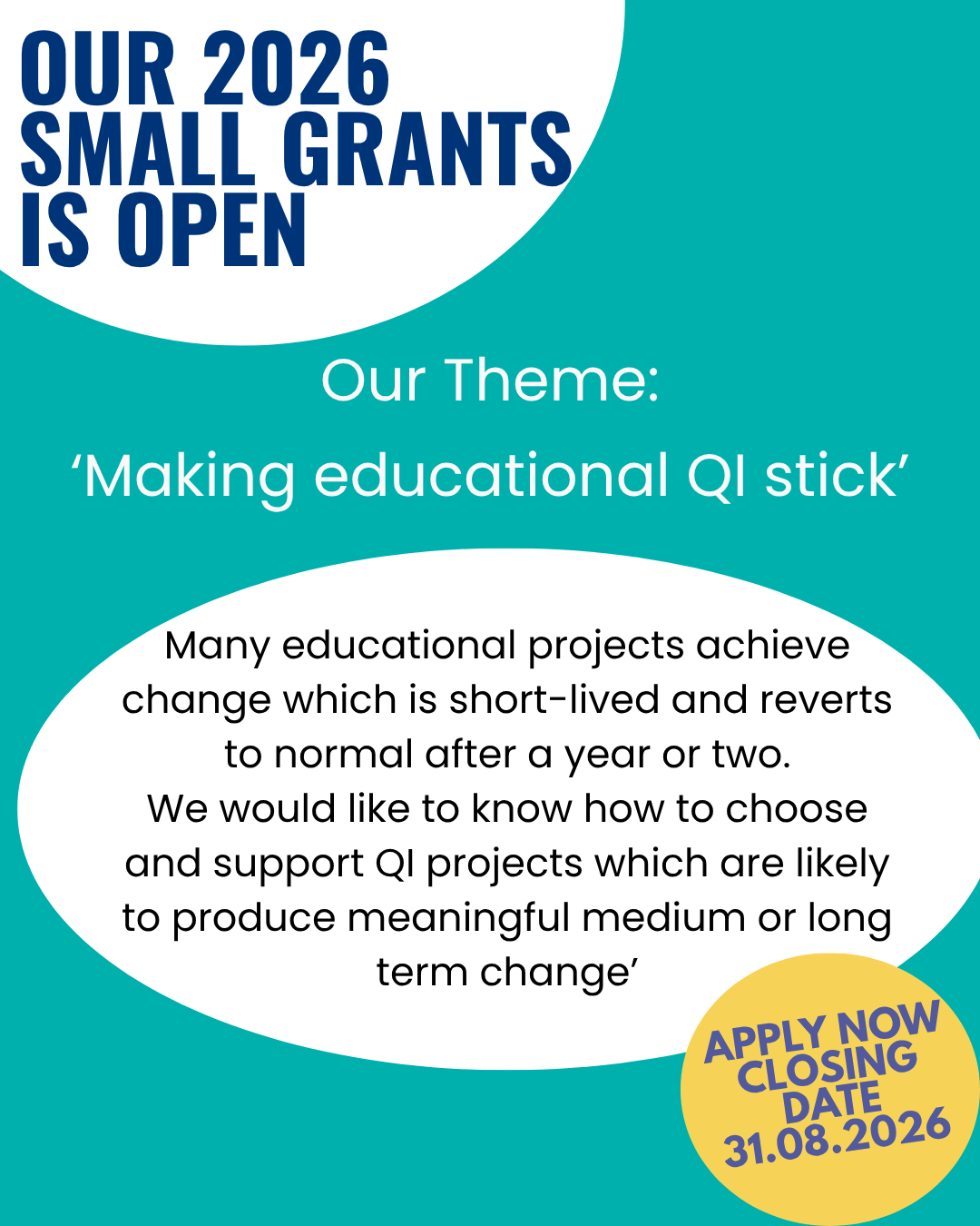 Our Small Grants Is Open (1)